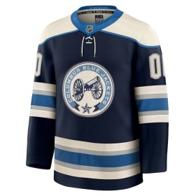 Columbus Blue Jackets Fanatics Premium Custom 2024-25 Alternate Navy Trikot - Herren